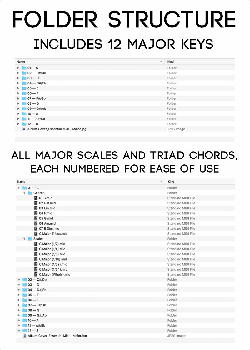 Major Chords & Scales MIDI Pack
