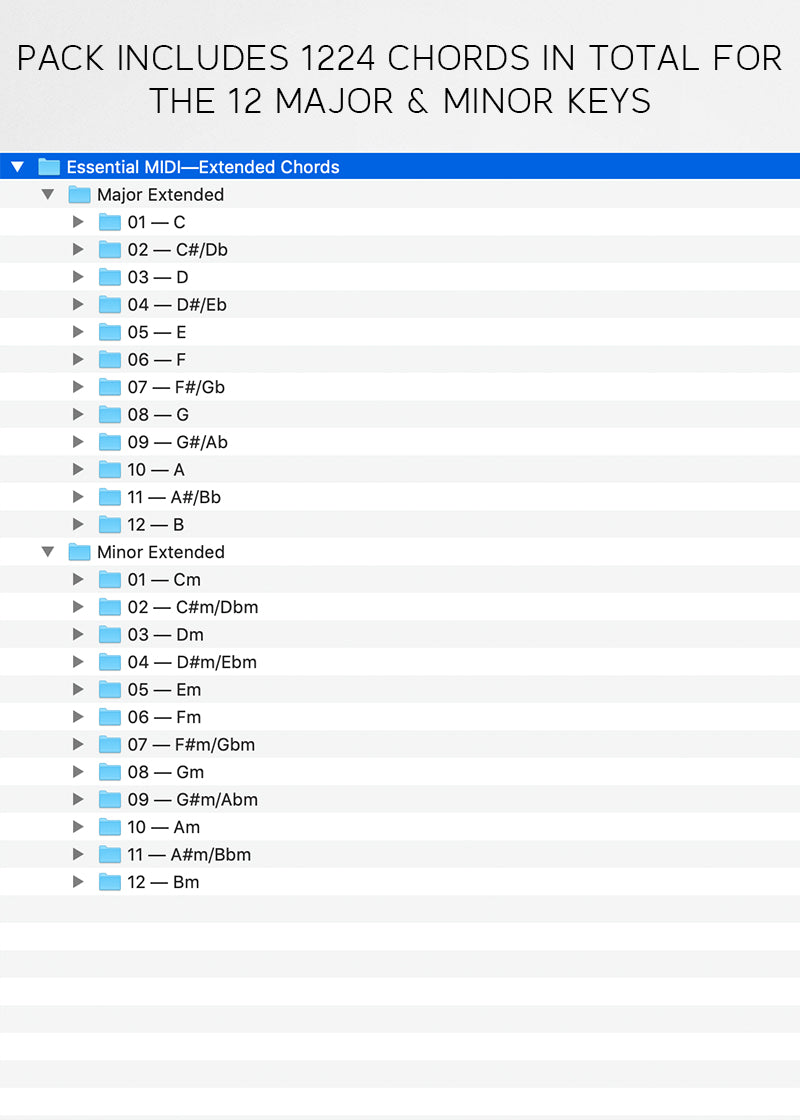 Extended Chords MIDI Pack